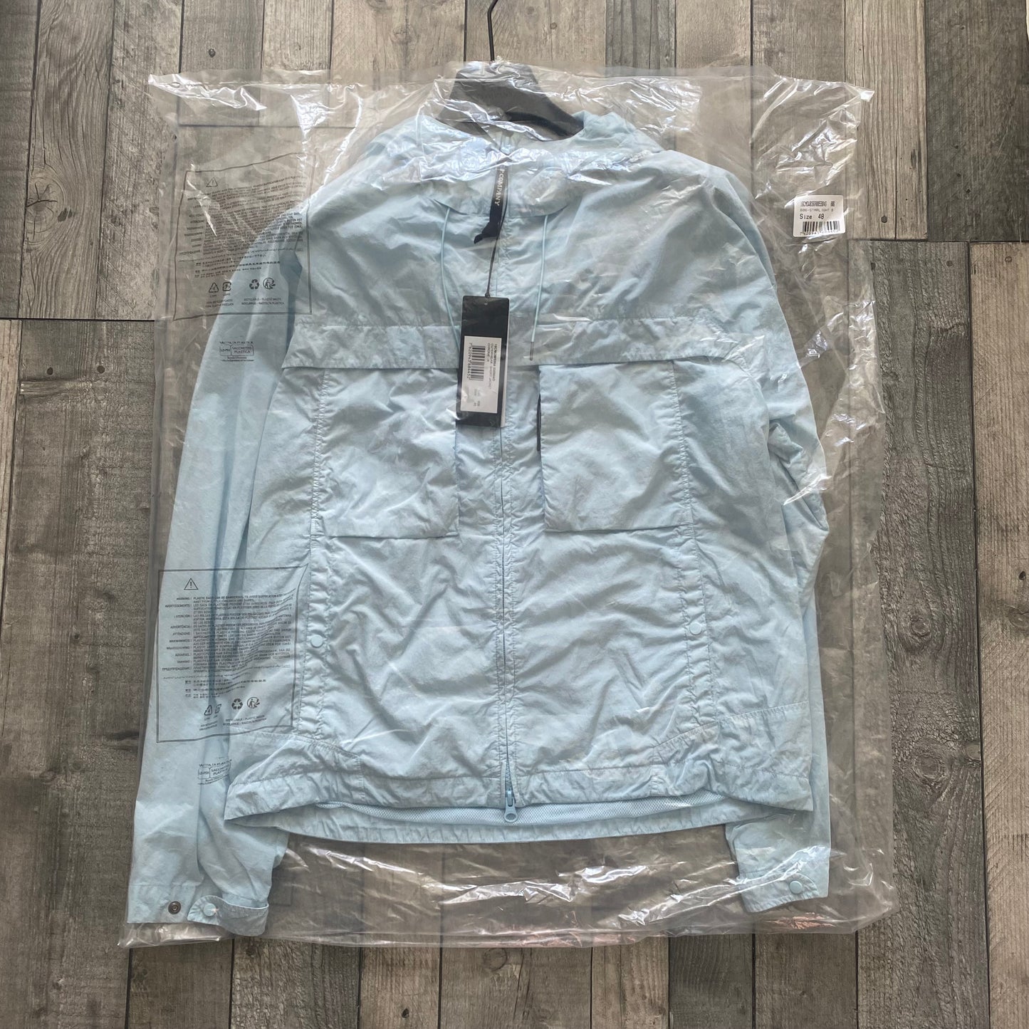 CP Company Chrome-R Hooded Jacket in Blue OneWorld Clothing