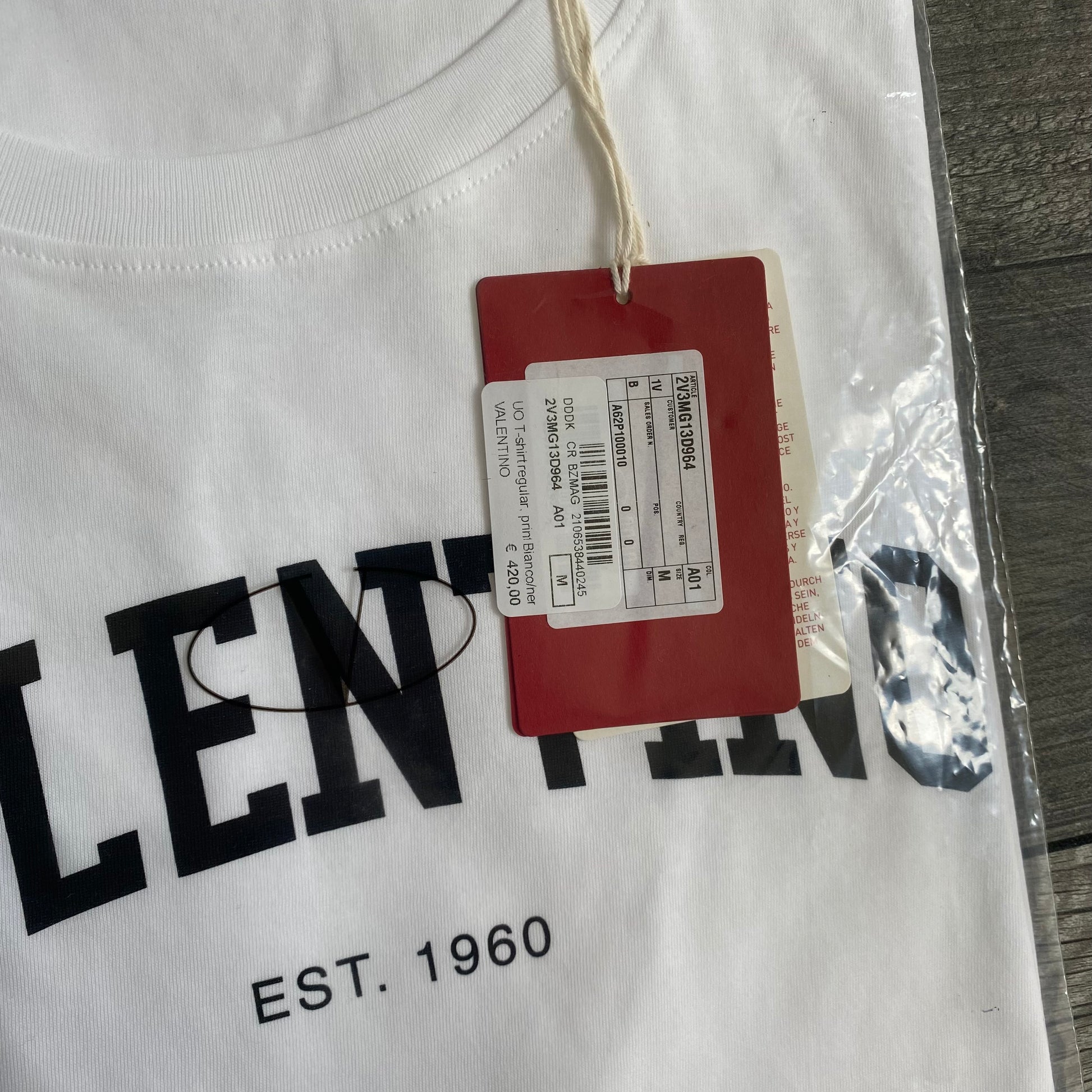 Valentino Garavani 1960 Logo Print T-Shirt in White Valentino Garavani 1960 Logo Print T-Shirt in White